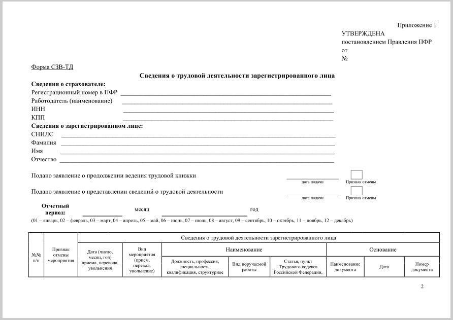 Сзв 4 1 индивидуальные сведения на работника образец заполнения